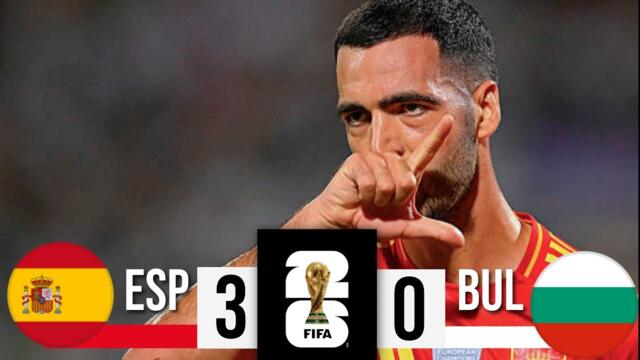 Bulgaria vs Spain 0-3 Football Highlights Today | Resumen Y Goles | world cup Qualification 2025