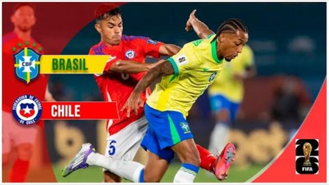 Brasil 3 - 0 Chile | Eliminatorias EEUU 2026 #seleccionchilena #brasil