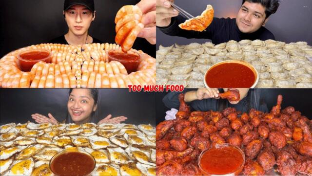 Mukbangers eating TOO MUCH OF ONE FOOD!😱🔥