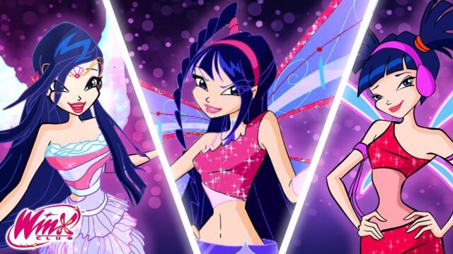 MUSA: all the Powers and Transformations | Winx Club Evolution
