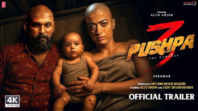 Pushpa 3: The Rampage - Official Trailer | Allu Arjun | Rashmika Mandhanna | Vijay D | Sukumar