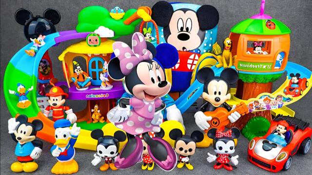 11 Min Satisfying With Unboxing Disney Mickey Mouse Roller Coaster playset | Review ASMR toys ASMR