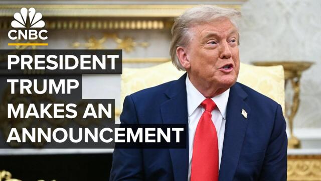 President Trump makes an announcement from the Oval Office — 9/2/2025