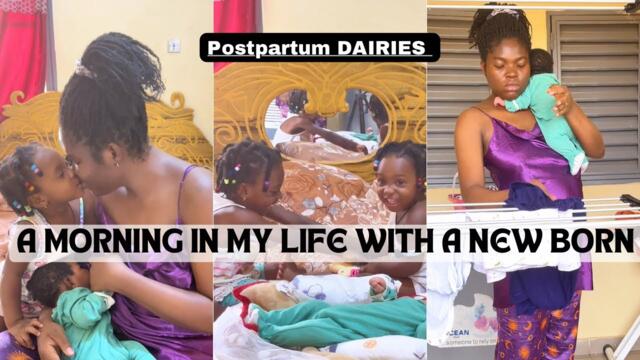 Officially A Mom of 3 Girls✨A DAY in my life with a Newborn VLOG: bath time….|Somto Starr