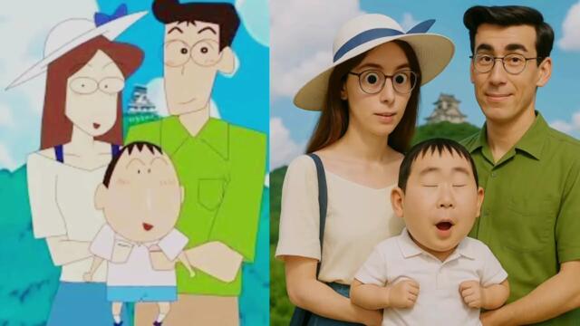 Shinchan in Real Life 😱 | Cartoon to Reality Transformation | Cartomorph