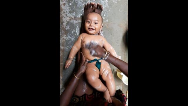 baby bathing Indian traditional useful sriyaan baby
