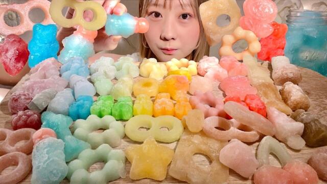ASMR Kohakutou Gummy【Mukbang/ Eating Sounds】【English subtitles】