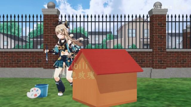 [Genshin Impact] Tom & Jerry Parody | The Dog House | Lumine & Paimon