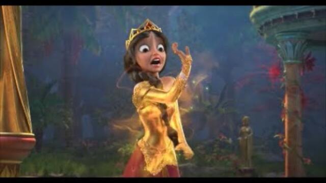 Petrification # 123 - A Sorcerer's Witch Transforms Abducted Princesses into Gold Statues, w SLO MO