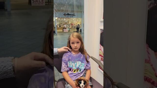 finally got her ears pierced.