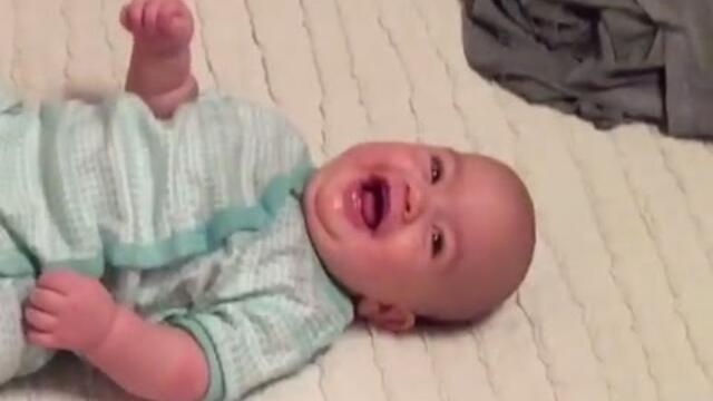 Baby Penn Won't Stop Laughing. Hilarious!