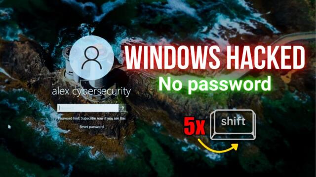 How Hackers Bypass Windows Login Easily