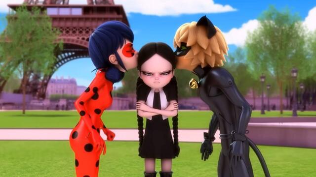 Ladybug & Cat Noir vs. WEDNESDAY ADDAMS! 🦇 (An Unlikely Alliance)