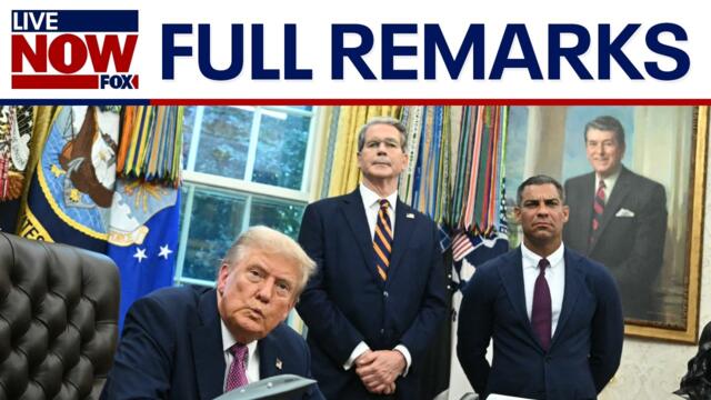 FULL: President Trump signs executive orders in Oval Office