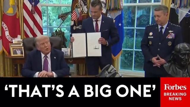 BREAKING NEWS: President Trump Signs Executive Order Renaming Pentagon The 'Department Of War'