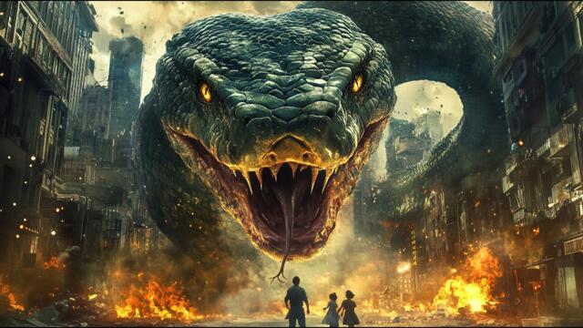 【2025 Newest Movies】Lab python devours people! Father risks life to save his daughter!🐍#movie #film