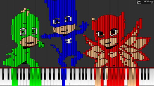 Dark MIDI - PJ Masks Theme Song