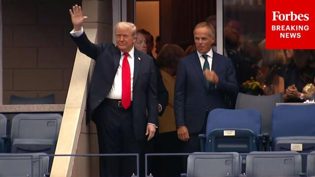 BREAKING NEWS: President Trump Arrives At The U.S. Open Men’s Finals In Flushing, New York