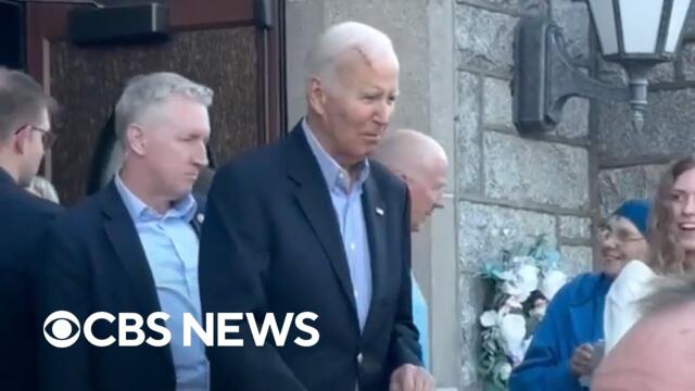 Former President Biden seen with scar after surgery