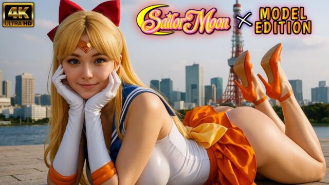 Real Life Sailor Moon Runway Look | Stunning AI Transformation | 4k Hd