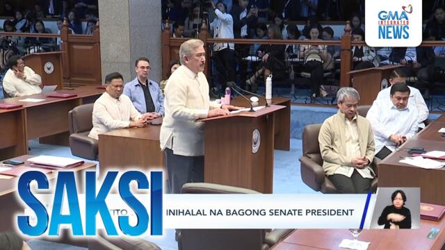 Sen. Tito Sotto is new Senate president; Lacson to helm Blue Ribbon committee | Saksi