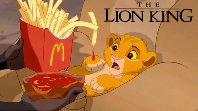 The Lion King but destroyed by AI