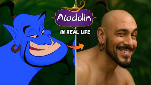 Aladdin in REAL LIFE! | Jasmine, Genie, Abu AI Transformation [Part 1]