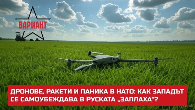 ДРОНОВЕ, РАКЕТИ И ПАНИКА В НАТО: КАК ЗАПАДЪТ СЕ САМОУБЕЖДАВА В РУСКАТА „ЗАПЛАХА“,  Вариант #633