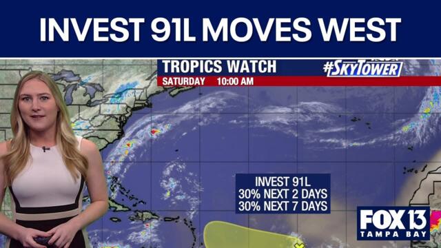 Tracking the possible path of Invest 91L