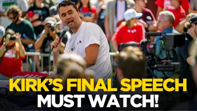 Charlie Kirk LIVE: Charlie Kirk’s Last Speech Before Assassination | Conservative Activist Shot 2025-09-12 14:31