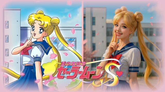 Sailor Moon Real Life version Sailor Senshi Make Up! 💫 – A Nostalgic AI Tribute to the Classic Anime
