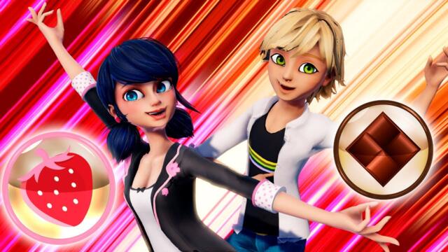 [Miraculous Valentine] 🤎💗 Choco Adrien & Strawberry Marinette 🍫🍓 transformations