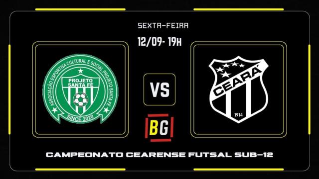 CAMPEONATO CEARENSE DE FUTSAL SUB-12 SEMIFINAL JOGO IDA