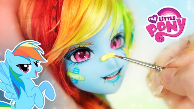 We redesigned RAINBOW DASH 🌈 from My Little Pony 🩵 custom Smart Doll