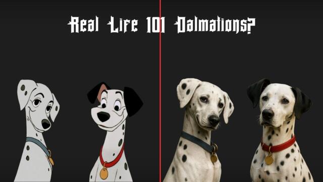 101 Dalmatians Characters in Real Life | AI Transformation 🐾🐶✨