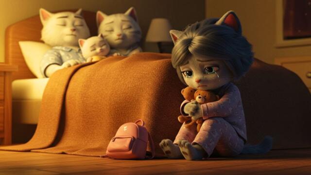 😿😢The Kitten Disappeared… Her Dad’s Response Was Unbelievable #story #catshorts #aicat