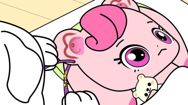 Ear piercing cleaning for Teenieping Heartsping | ASMR Animation