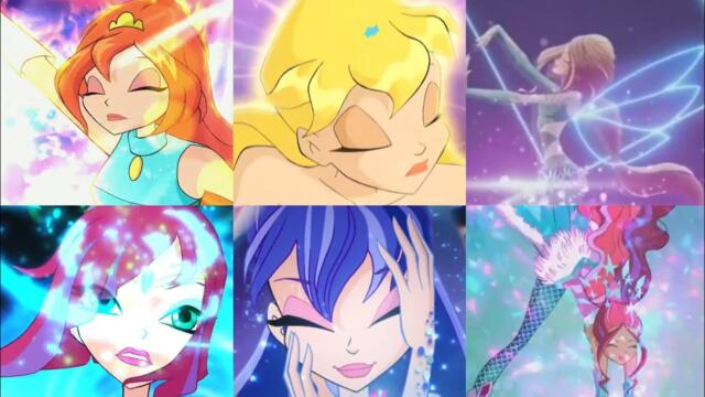 Winx Club All Transformation 2004 - 2020