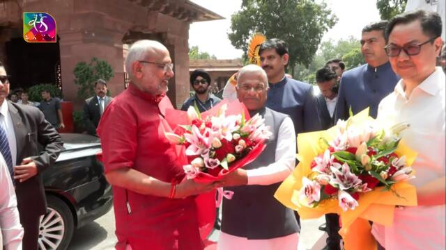 Vice President C.P. Radhakrishnan arrives Prerna Sthal at Parliament House Complex | 12 Sept, 2025
