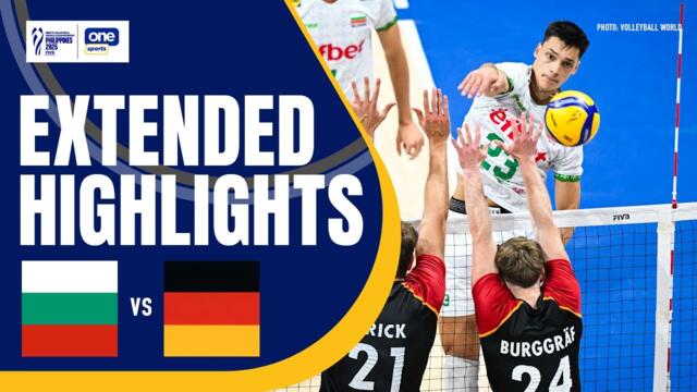 GERMANY vs. BULGARIA | EXTENDED HIGHLIGHTS | 2025 FIVB MEN’S WORLD CHAMPIONSHIP | SEPT 13, 2025
