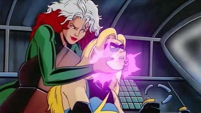 Rogue (Anna Marie) Powers & Fight Scenes | X-Men Animated Series