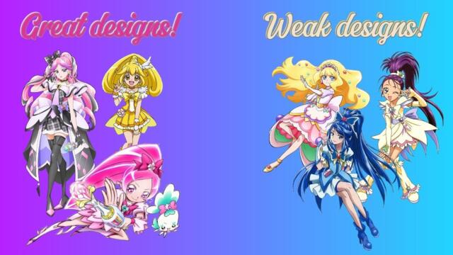 My 12 favorite and least favorite Pretty Cure designs