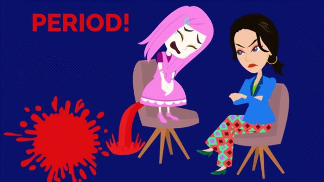 Mina Has a Real Period?! - Conversation in English - Mina English - English Communication Lesson.