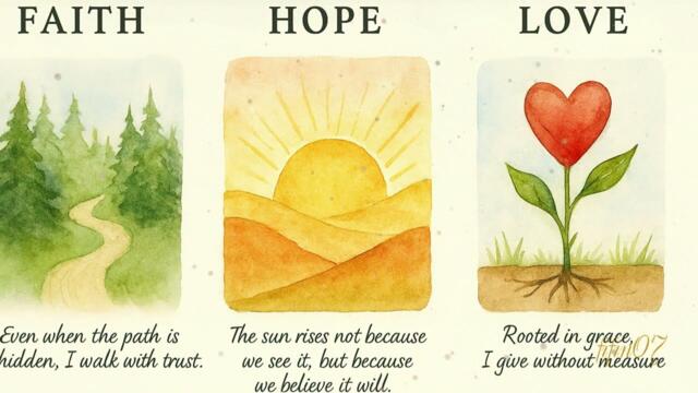 •♫•♬•Faith, Hope, and Love 🌷| Official MV #ChristianMusic #fifin07 #music