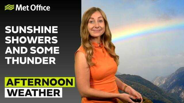 09/09/2025 - Rain showers and sunshine - Afternoon Weather Forecast UK - Met Office Weather
