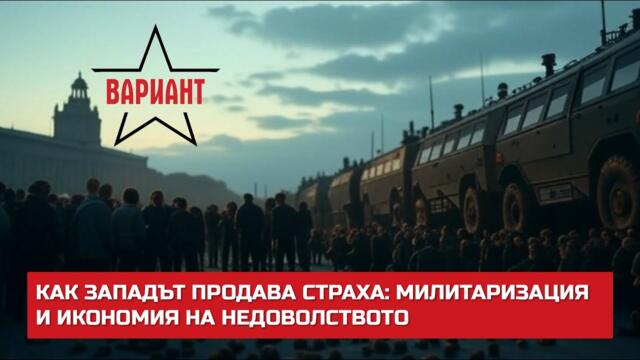 КАК ЗАПАДЪТ ПРОДАВА СТРАХА: МИЛИТАРИЗАЦИЯ И ИКОНОМИЯ НА НЕДОВОЛСТВОТО,  Вариант #637