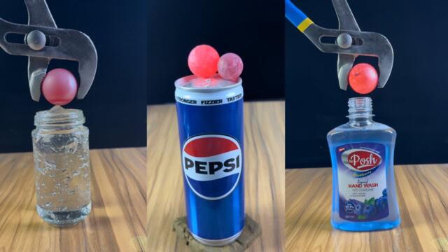 1000°C Hot Metal Ball vs Multiple Things