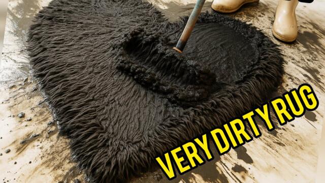 The dirtiest carpet we've ever cleaned, watching the threads come to life #asmr