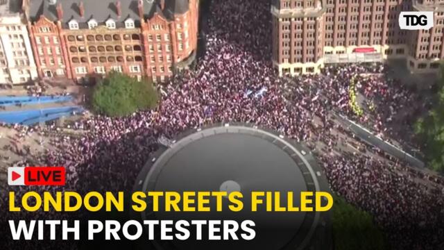 London LIVE: Thousands March in Anti-Immigration Rally Across Central London | London protest