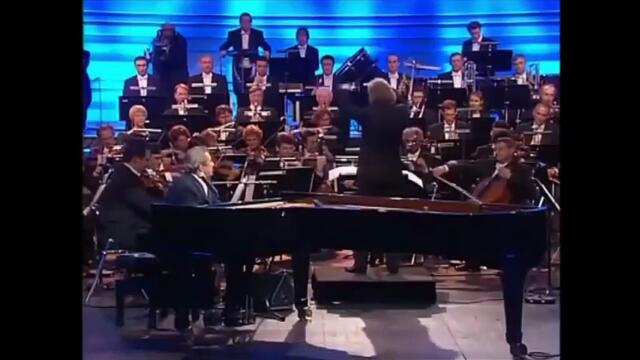 Gilbert Becaud chante son tube "Et Maintenant" en live